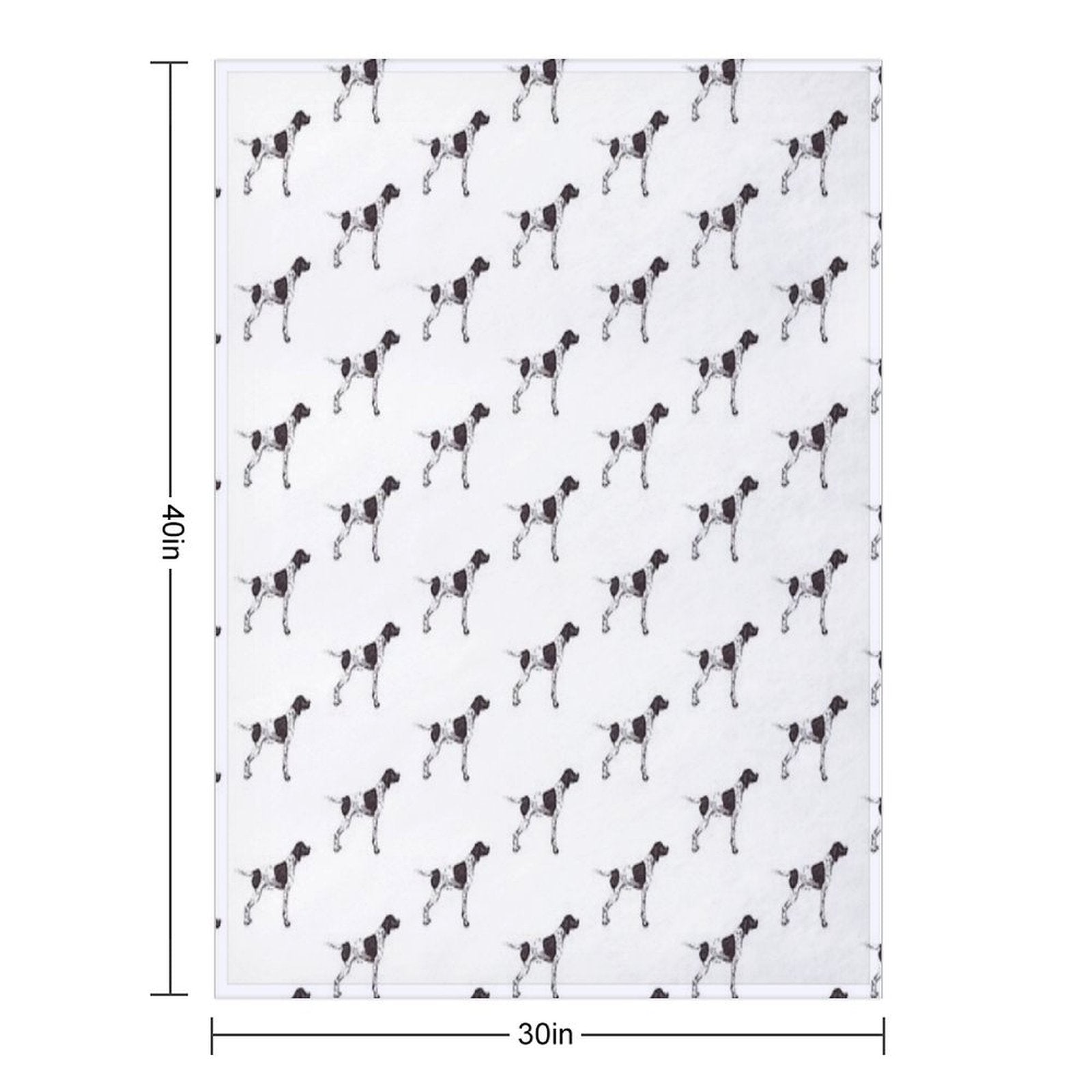 English Pointer Dog Breed Show Stack Stand Plush Throw Blanket
