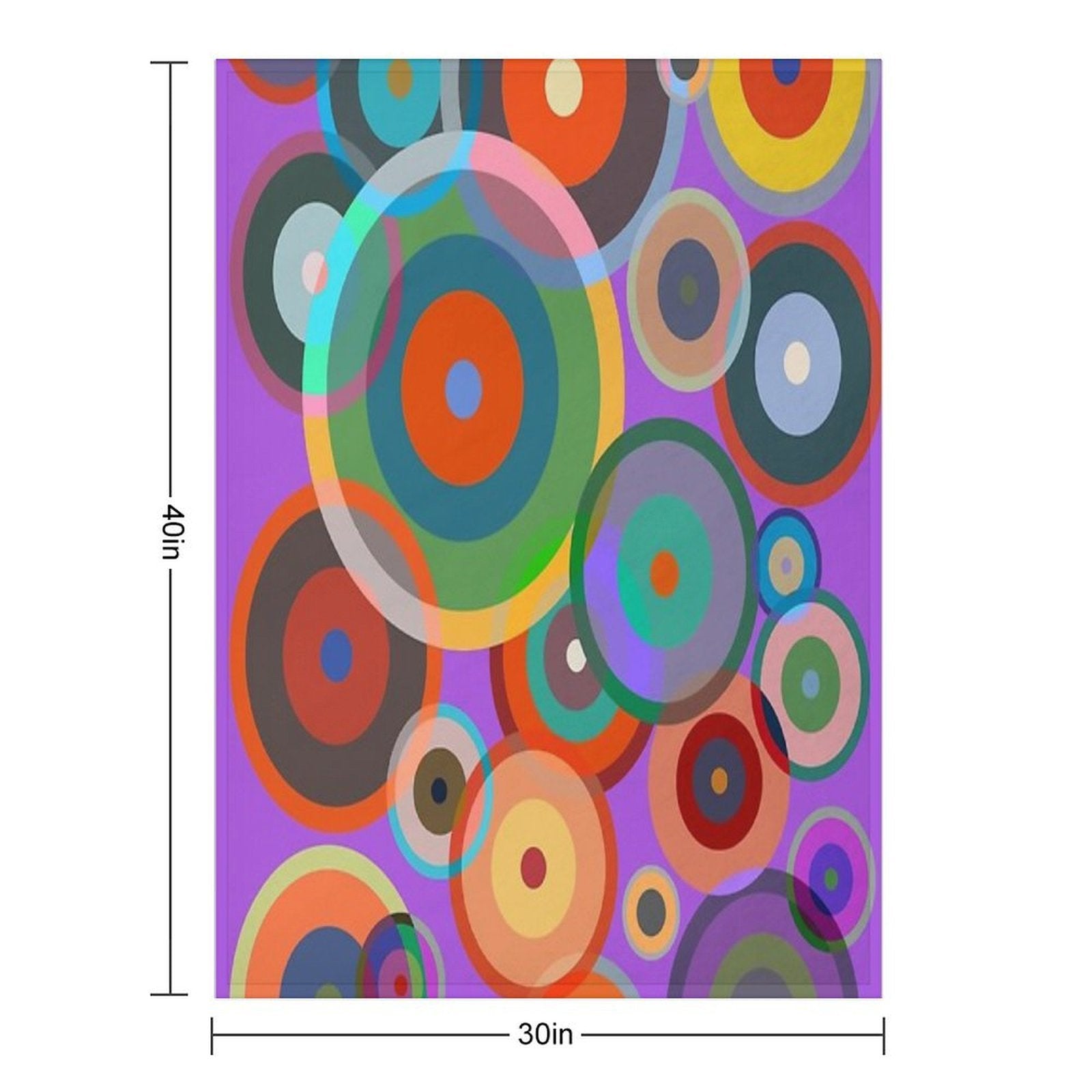 Kandinsky #4 Anti-pilling Throw Blanket