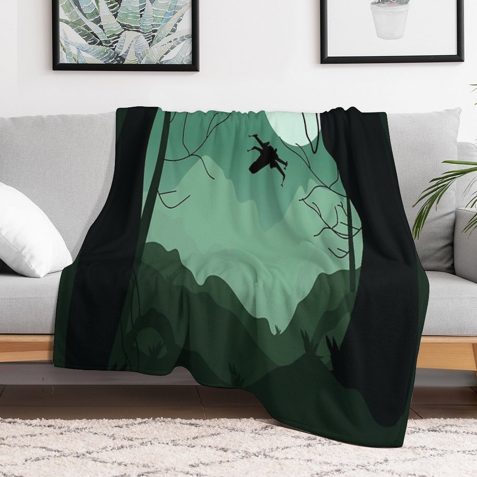 Visit Dagobah You Must Quick-dry Throw Blanket