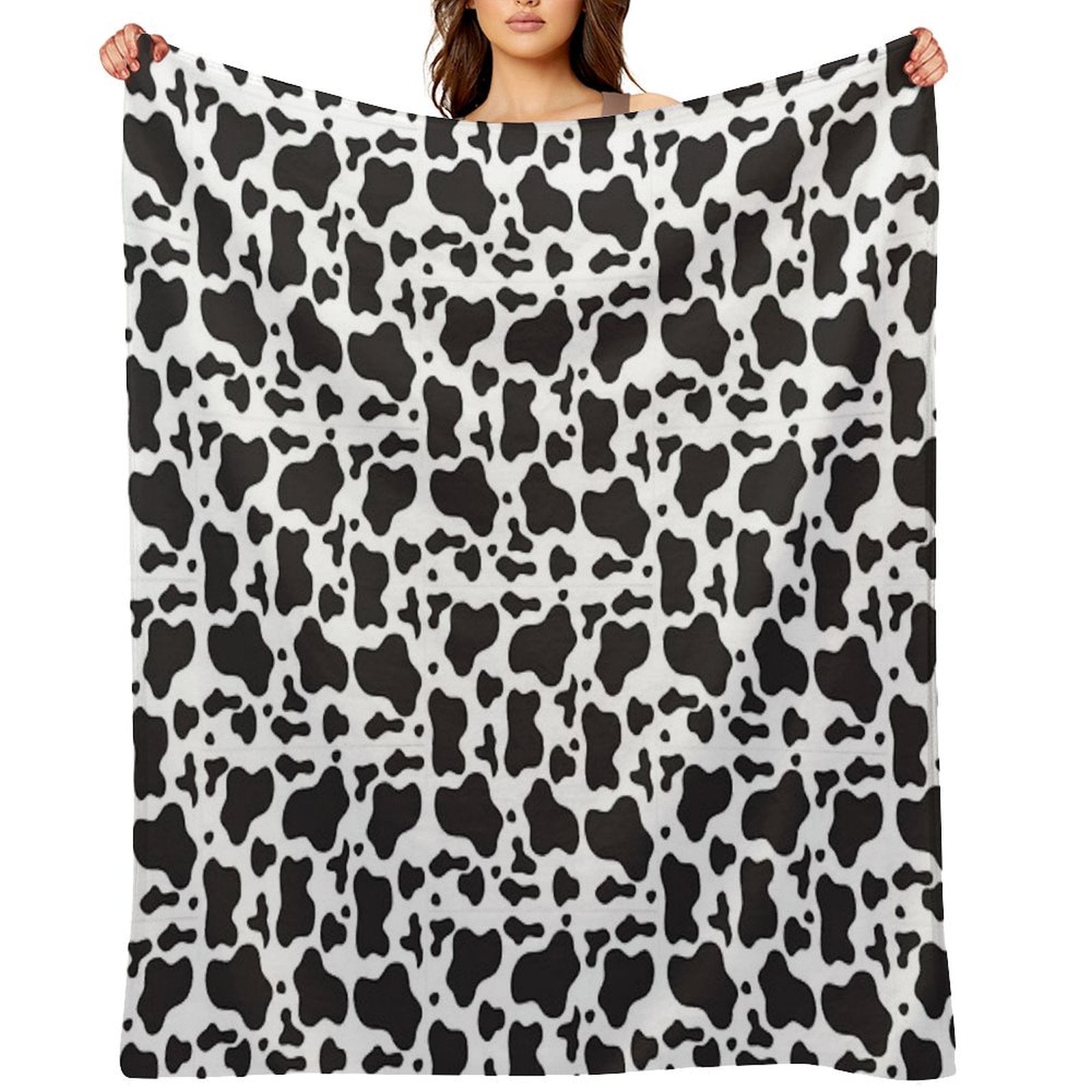 Cow Print Duvet Cover Velvety-soft Throw Blanket
