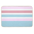 Peppermint And Strawberry Gum Stripes  Absorbent Bath Mat