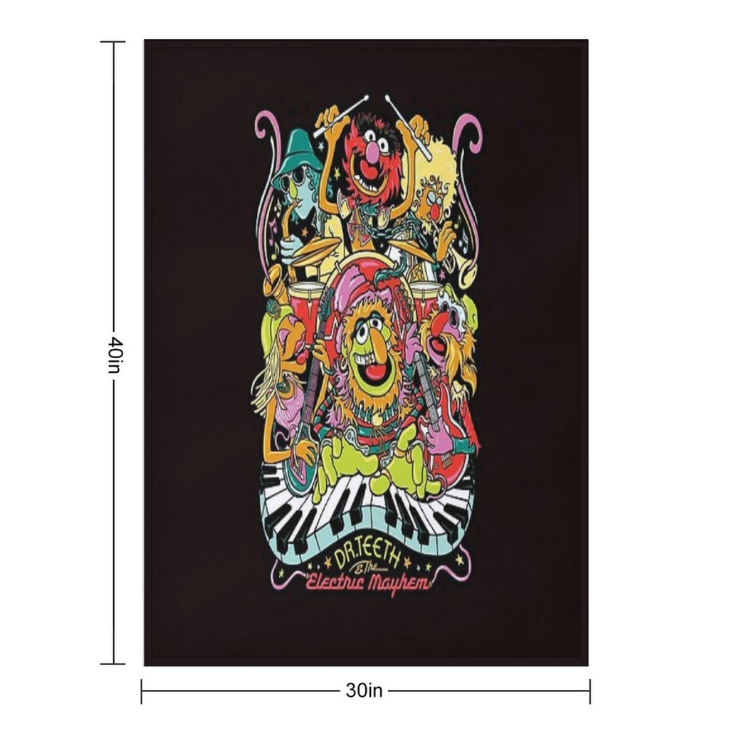 Dr. Teeth And The Electric Mayhem Velvety-soft Throw Blanket