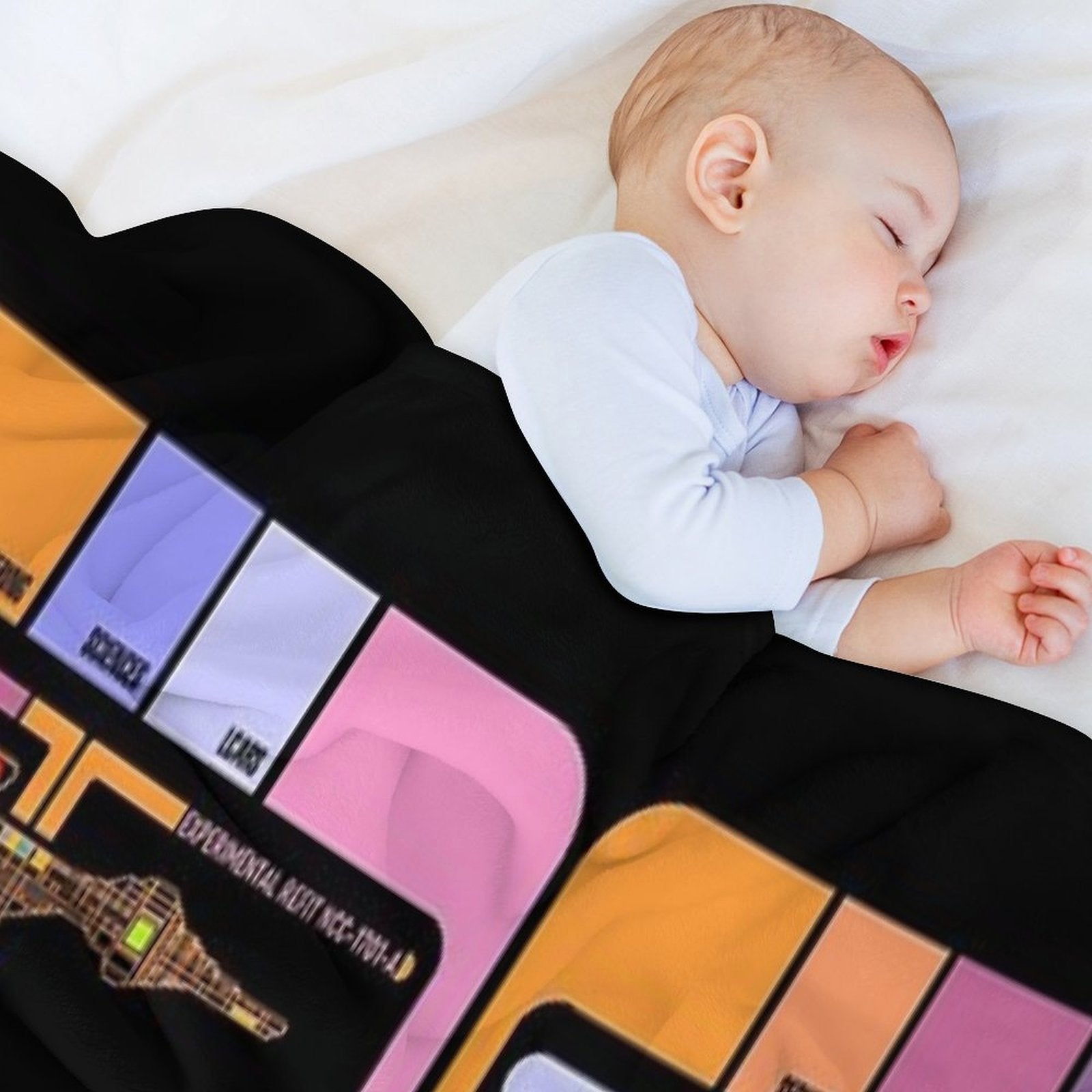 TNG Interface Space Future Control Panel Machine-washable Throw Blanket