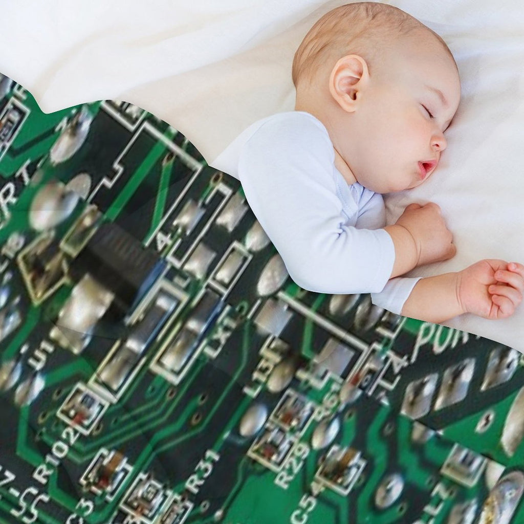 Electric Circuit Board Shrink-resistant Throw Blanket