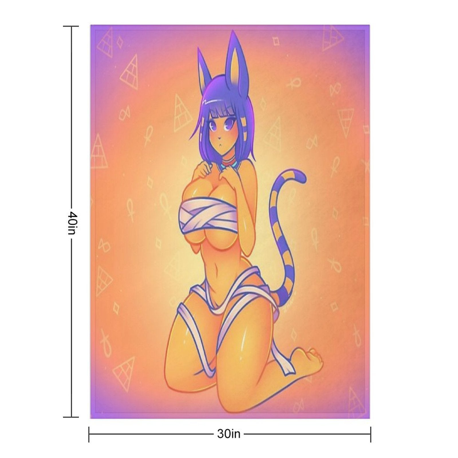 Queen Ankha! Multi-functional Throw Blanket