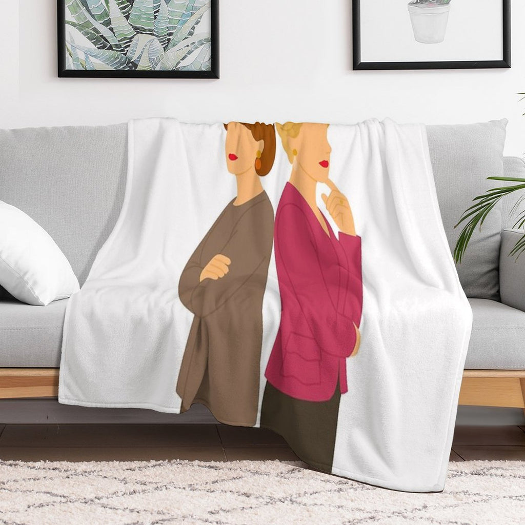 Catherine & Liliane All-season Throw Blanket