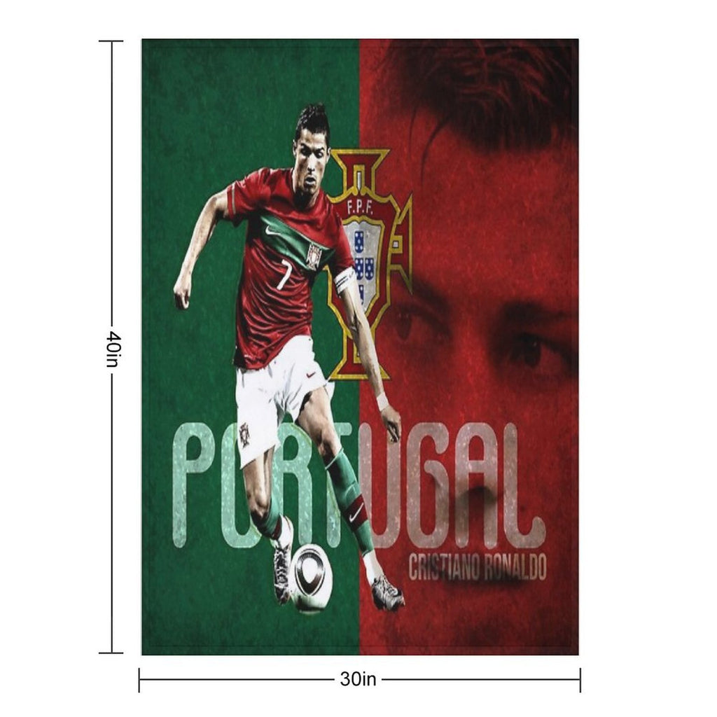 Art Cristiano Ronaldo All-season Throw Blanket
