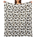 Cute Dachshund Dogs Durable Throw Blanket