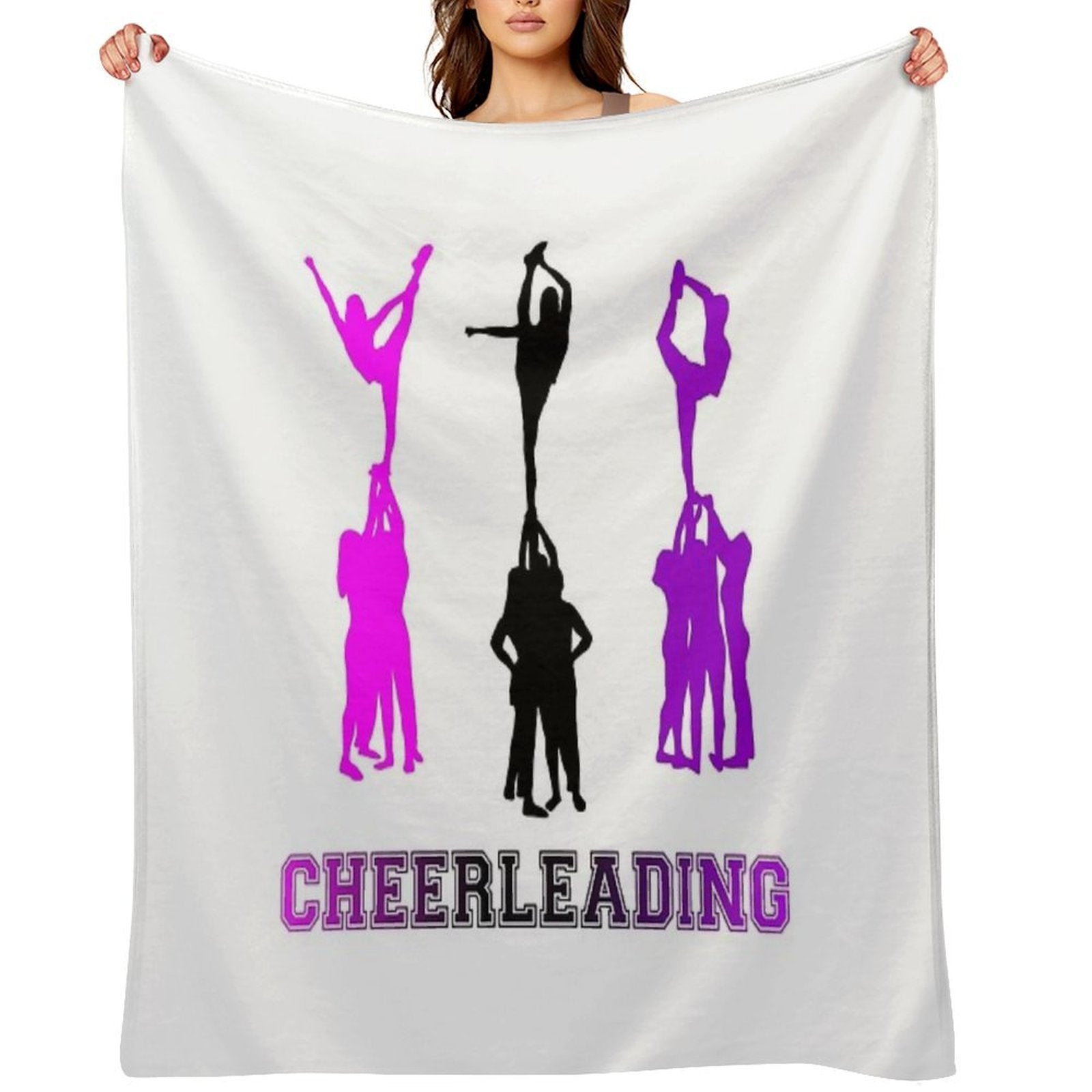 Cheerleading Velvety-soft Throw Blanket