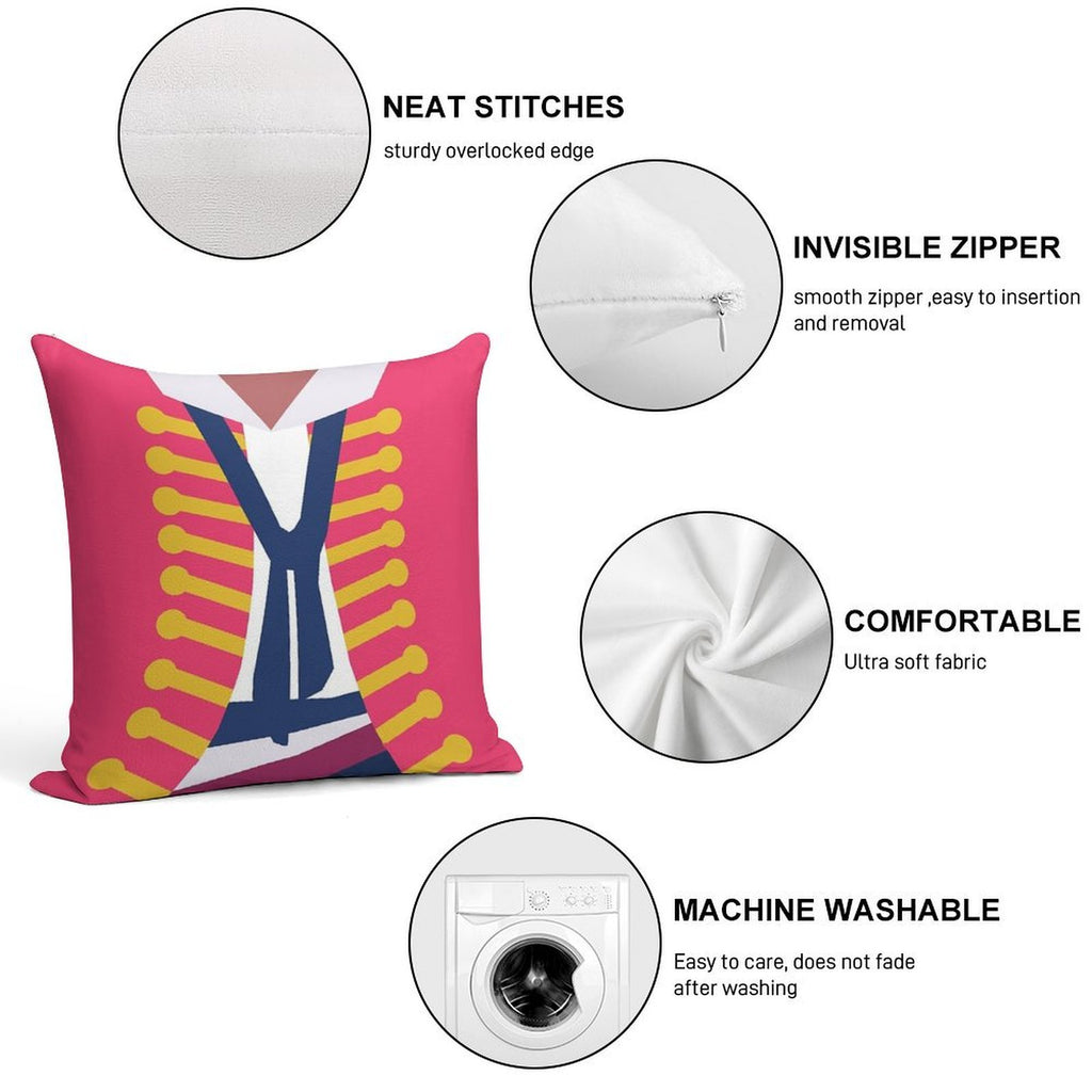 Broadway Enjolras Costume Soft Reinforced Edging Throw Pillow