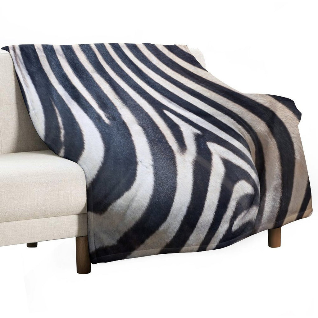 Zebra Shrink-resistant Throw Blanket