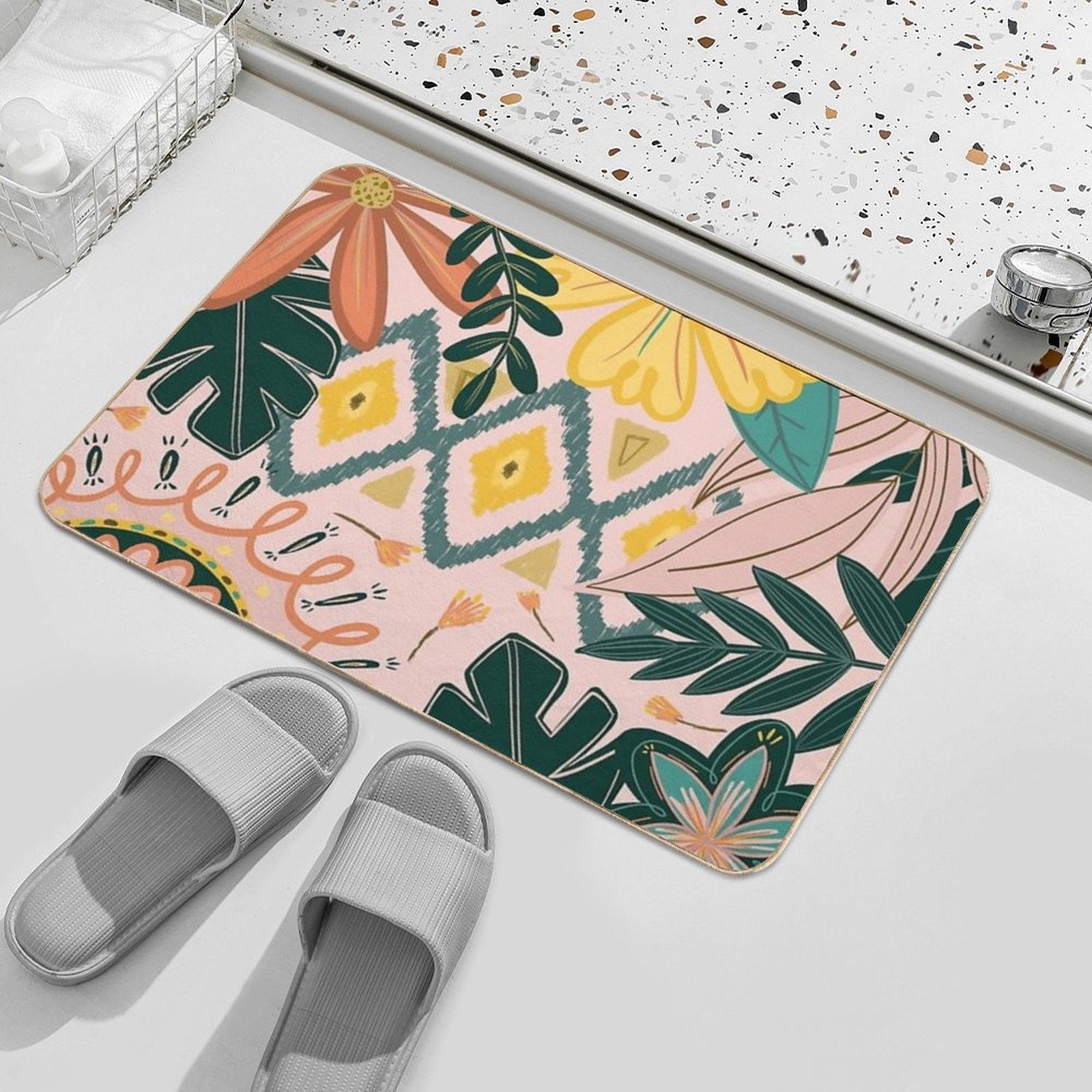 BOHO  Rapid-Drying Bath Mat
