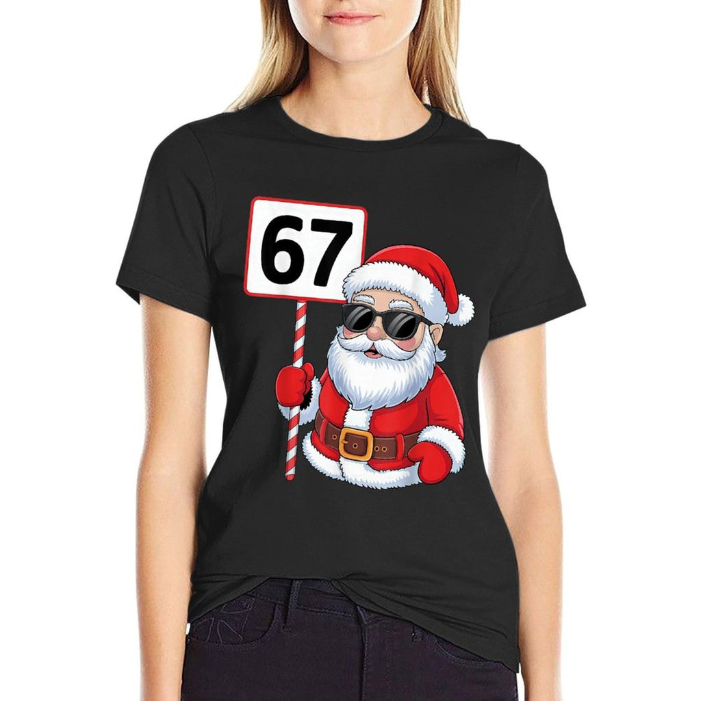 67 Meme Six Seven Christmas  Easy-care T-Shirt