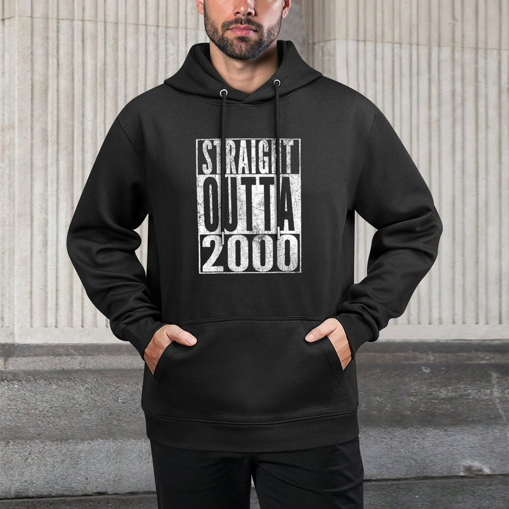Straight Outta 2000 21st Birthday Gift 21 Years Old Casual Wear Hoodie