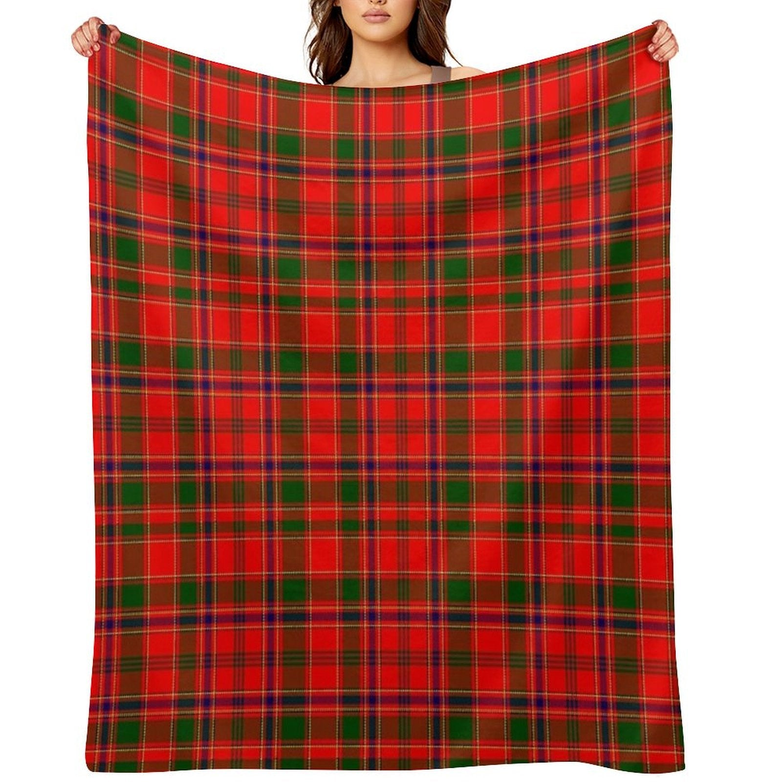 Clan Munro Tartan Quick-dry Throw Blanket