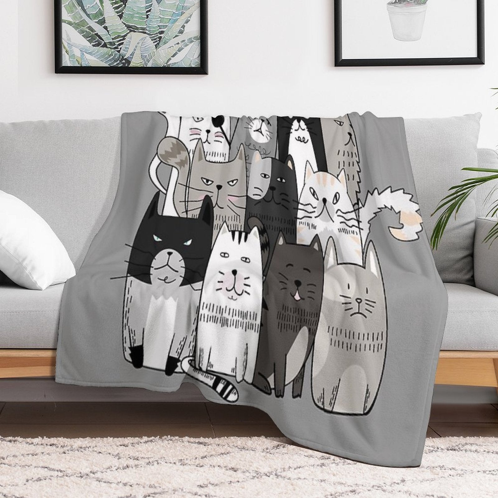 Cats Premium Throw Blanket