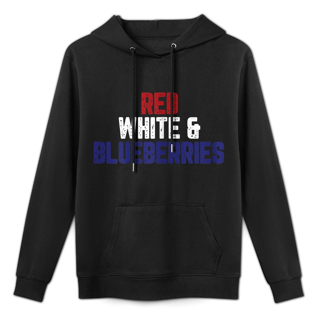Red White And Blueberries Funny Pun Humor Classic Versatile Streetwear Hoodie