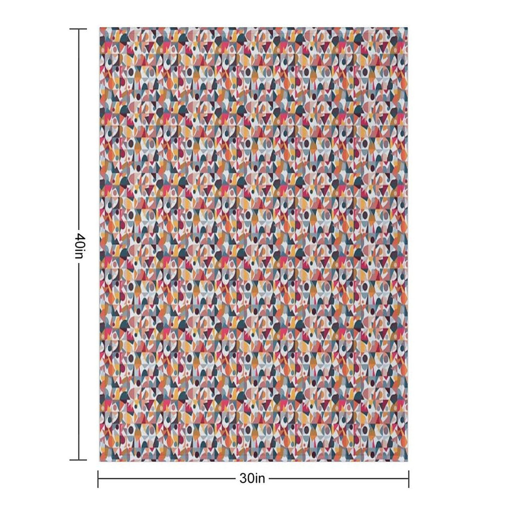 Abstract Quilt All-season Throw Blanket