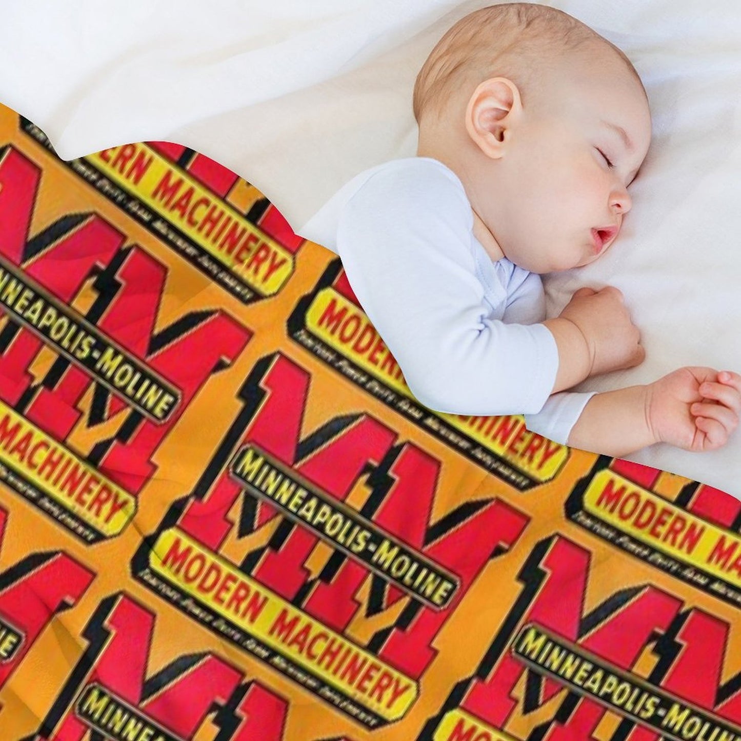Minneapolis Moline Modern Machinery Versatility Throw Blanket