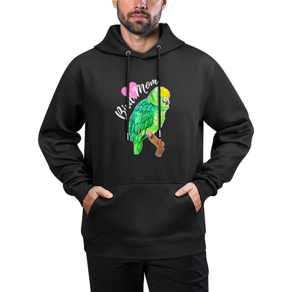 Amazon Parrot Lover Bird Mom Watercolor Shape Retention Hoodie