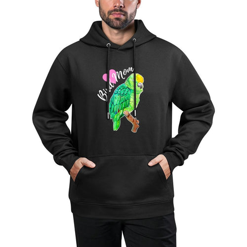 Amazon Parrot Lover Bird Mom Watercolor Shape Retention Hoodie