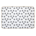Gray And White Minimal Shape Ornamental Pattern 2022 Trending Color - Hue - Shade - Colour Pantone Ultimate Gray 17-5104  High-Traffic Bath Mat