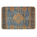Antique Blue Persian Kirman Rug Print  Stain-Proof Bath Mat