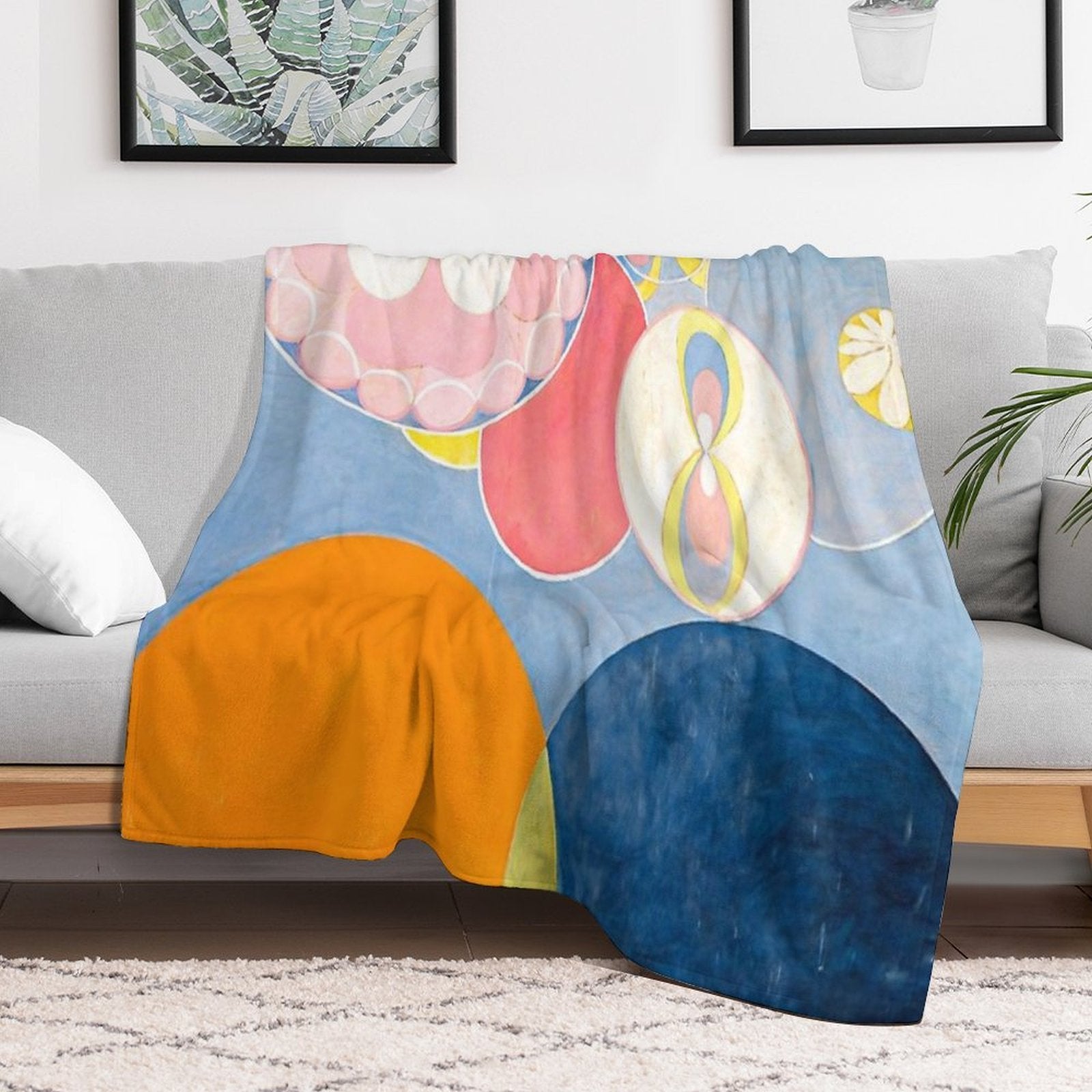 Hilma Af Klint The Ten Largest, No. 02, Childhood, Group IV Wrinkle-free Throw Blanket