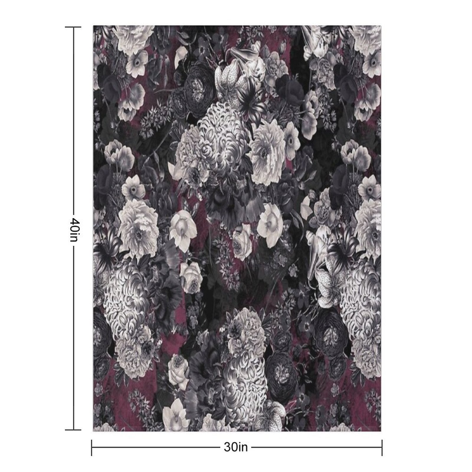 Night Garden XXXIV Comfort Throw Blanket