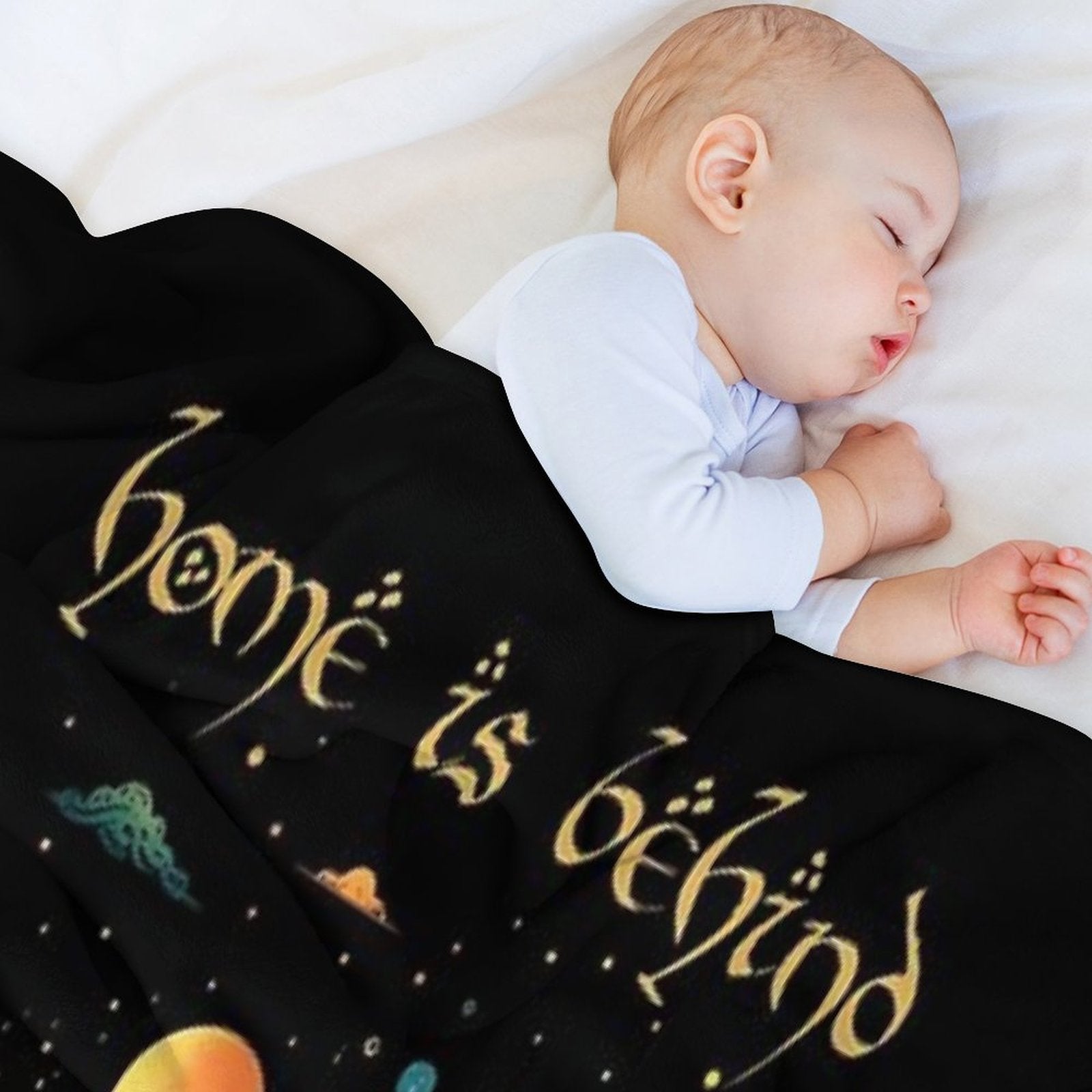 Home Is Behind, The World Ahead - Start Night - Fantasy Shrink-resistant Throw Blanket