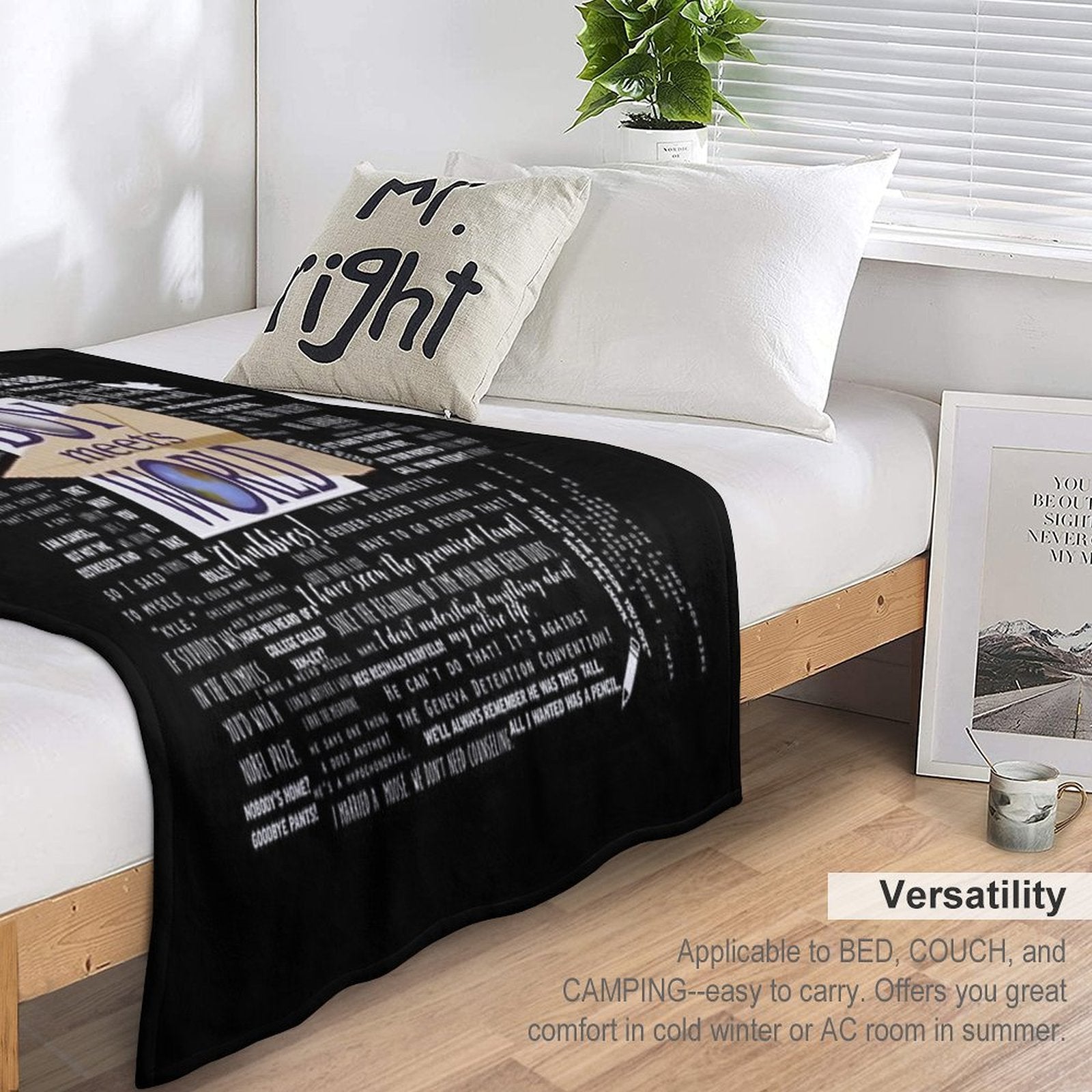 Boy Meets World Memorable Quotes Lightweight Throw Blanket