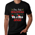 Groovy Our First Christmas As Mr  Mrs 2025 Couples Pajamas  Slim-fit Cut T-Shirt