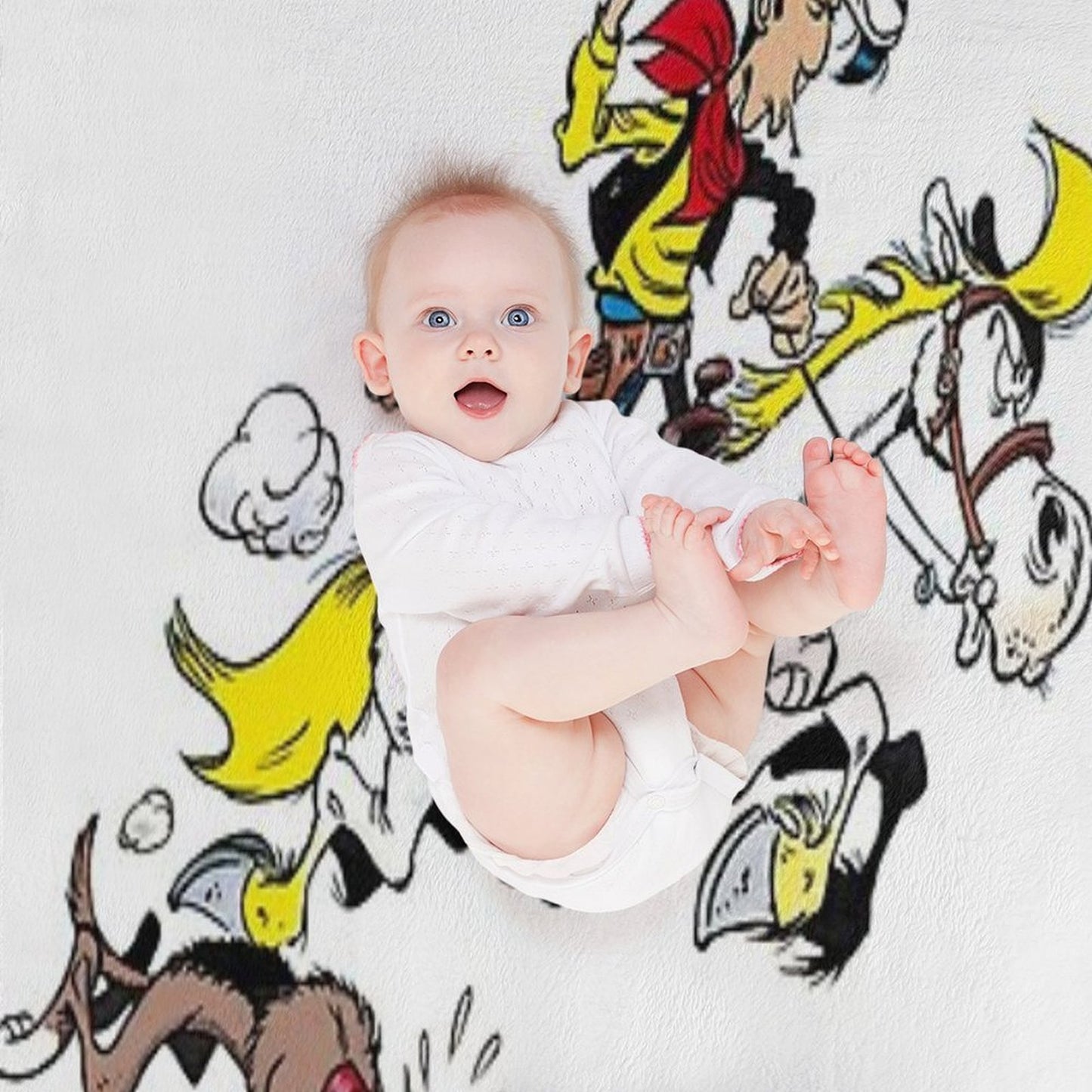 Lucky Luke Quick-dry Throw Blanket