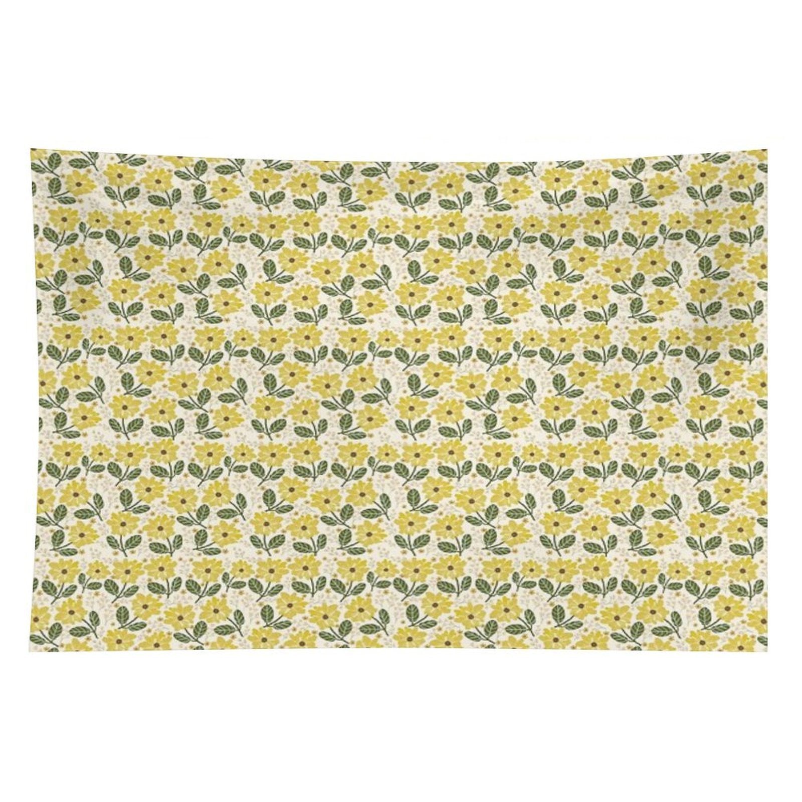Golden Bloom Tapestry