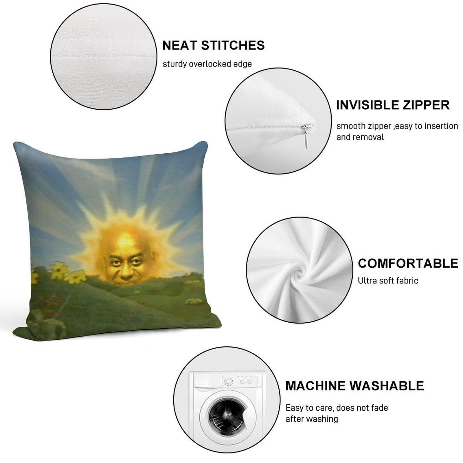Ainsley Harriott in The Sun Soft Shrink-Resistant Throw Pillow