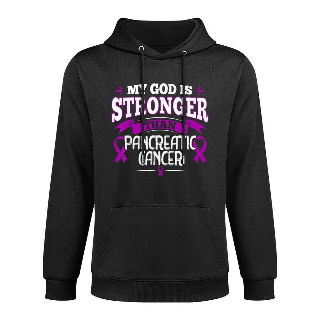 Purple Awareness Ribbon - Pancreatic Cancer Survivor Colorfast Hoodie