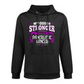 Purple Awareness Ribbon - Pancreatic Cancer Survivor Colorfast Hoodie