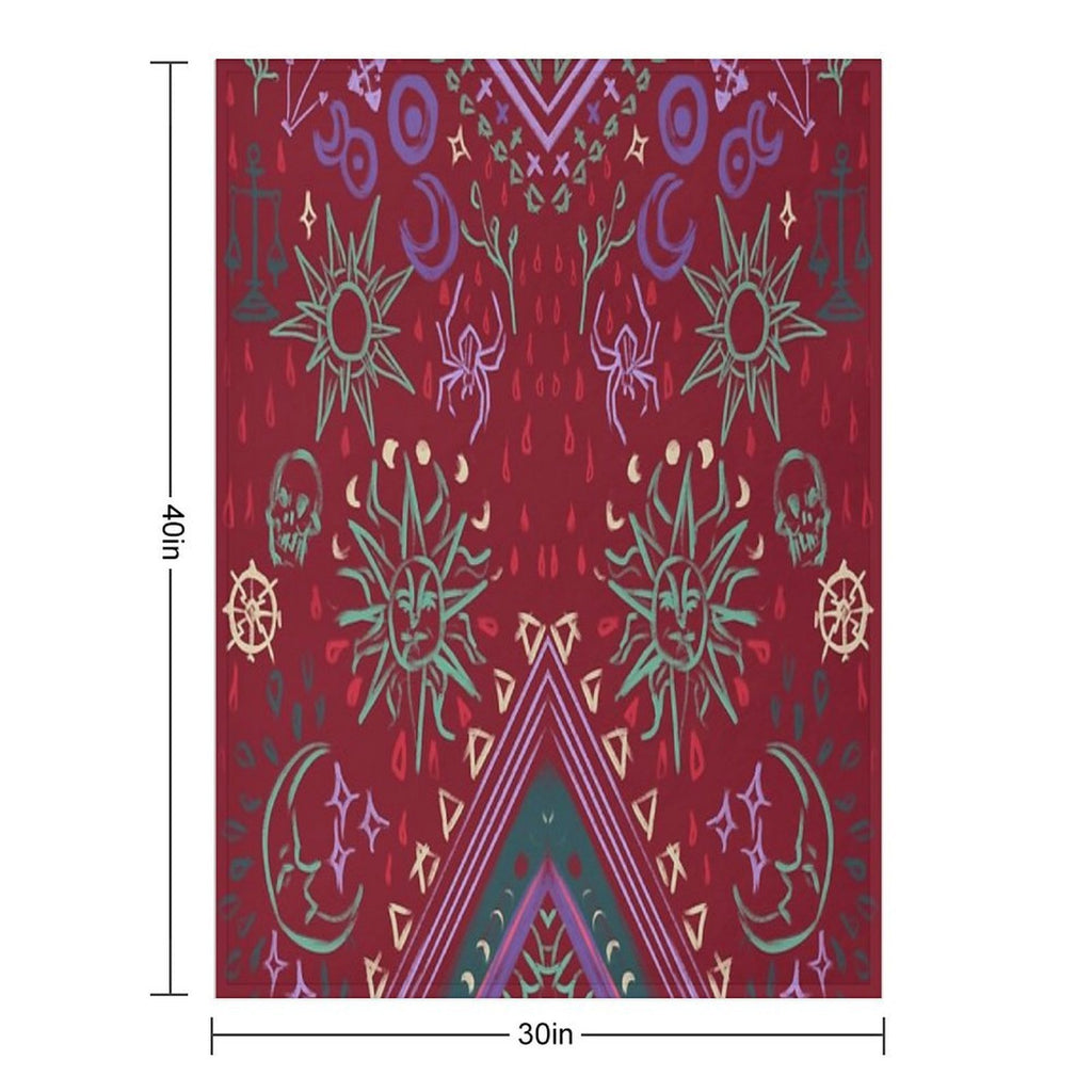 Mollymauk's Coat, Front Panels Quick-dry Throw Blanket