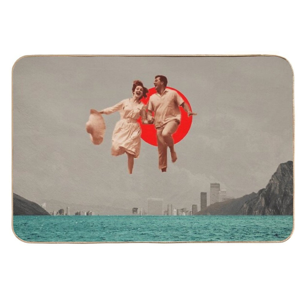Don't Look Back  Easy Maintenance Bath Mat