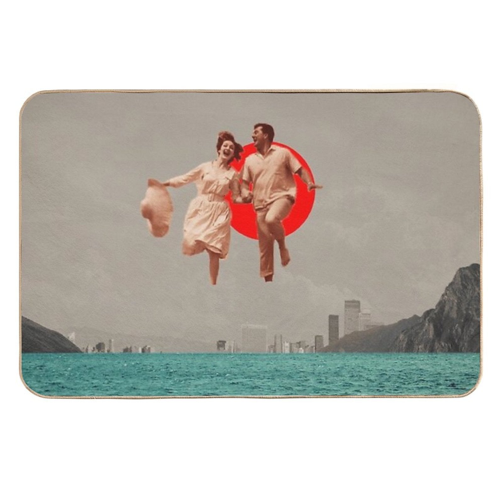 Don't Look Back  Easy Maintenance Bath Mat