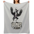 Collingwood Go Pies! Magpies Gift-ready Throw Blanket