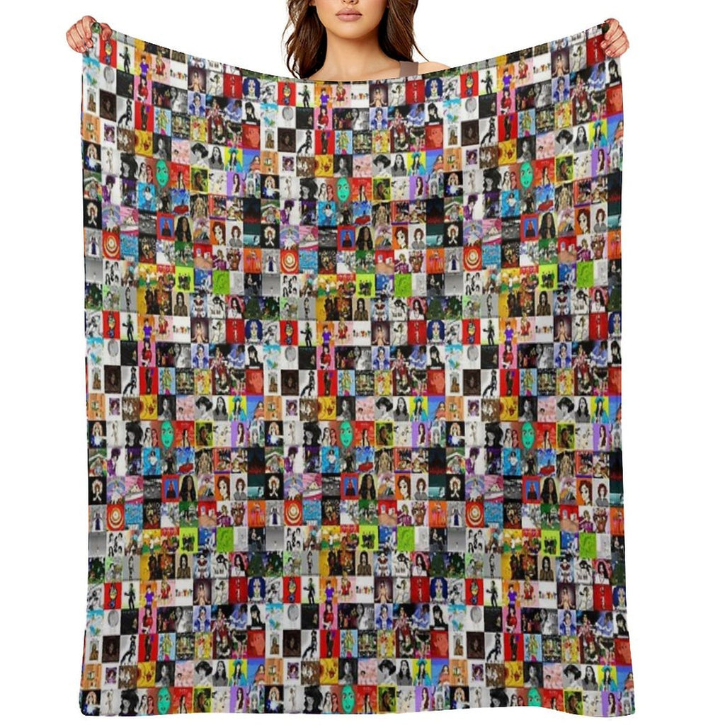 Album Collage 3 Plush Throw Blanket