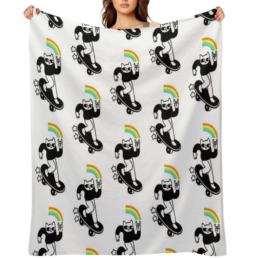 Coolest Cat Multi-functional Throw Blanket