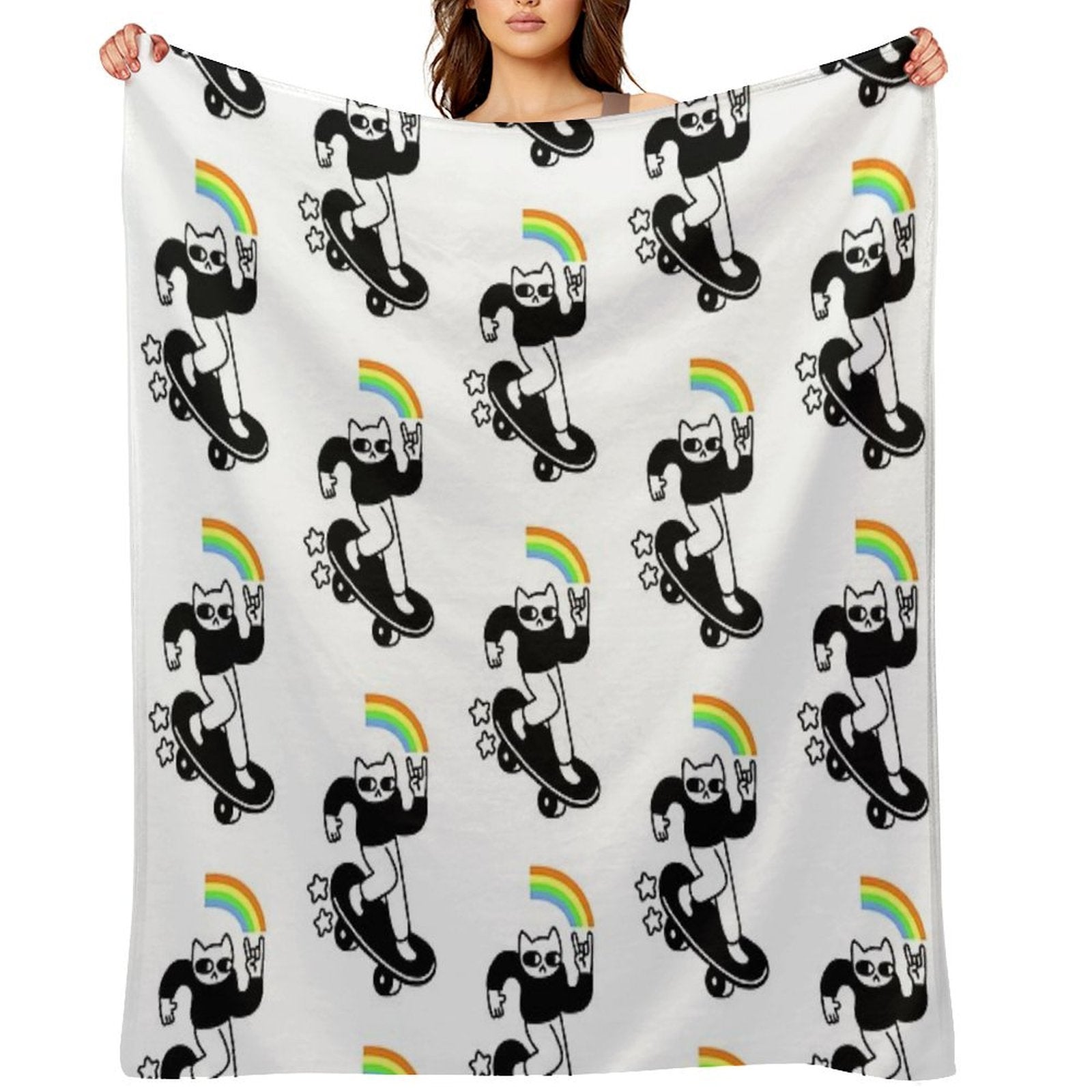 Coolest Cat Multi-functional Throw Blanket