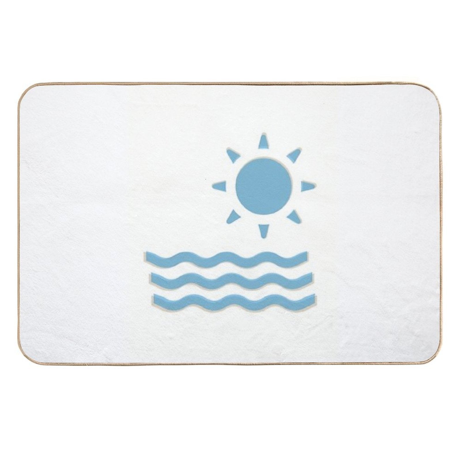 Welcome Summer Abstract, Hot Summer 2023, Summer Sunset, Beach Day Durable Bath Mat