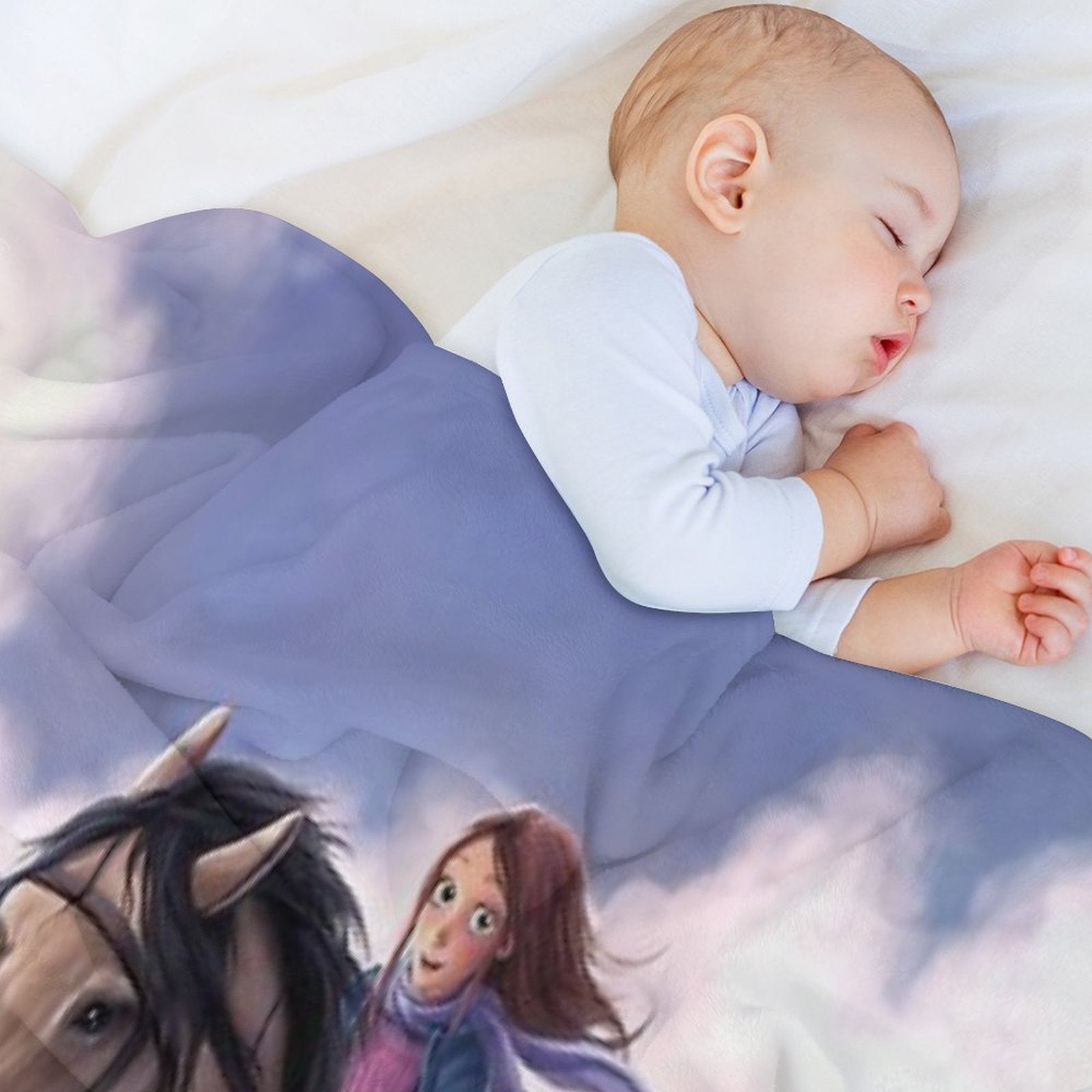 StarStable Horse Wallpaper Easy Care Throw Blanket