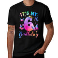 Its My 6Th Birthday Girls Butterfly Theme Party 6 Year Old  Summer-ready Fabric T-Shirt