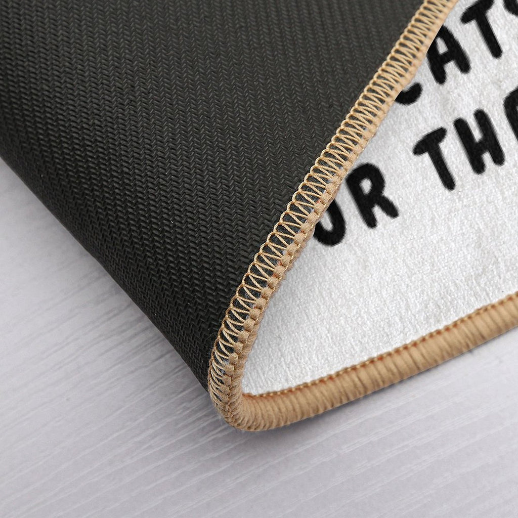 Don't Let The Cats Out Or The Cops In - Cute Sleeping Cat  Fade-Resistant Bath Mat