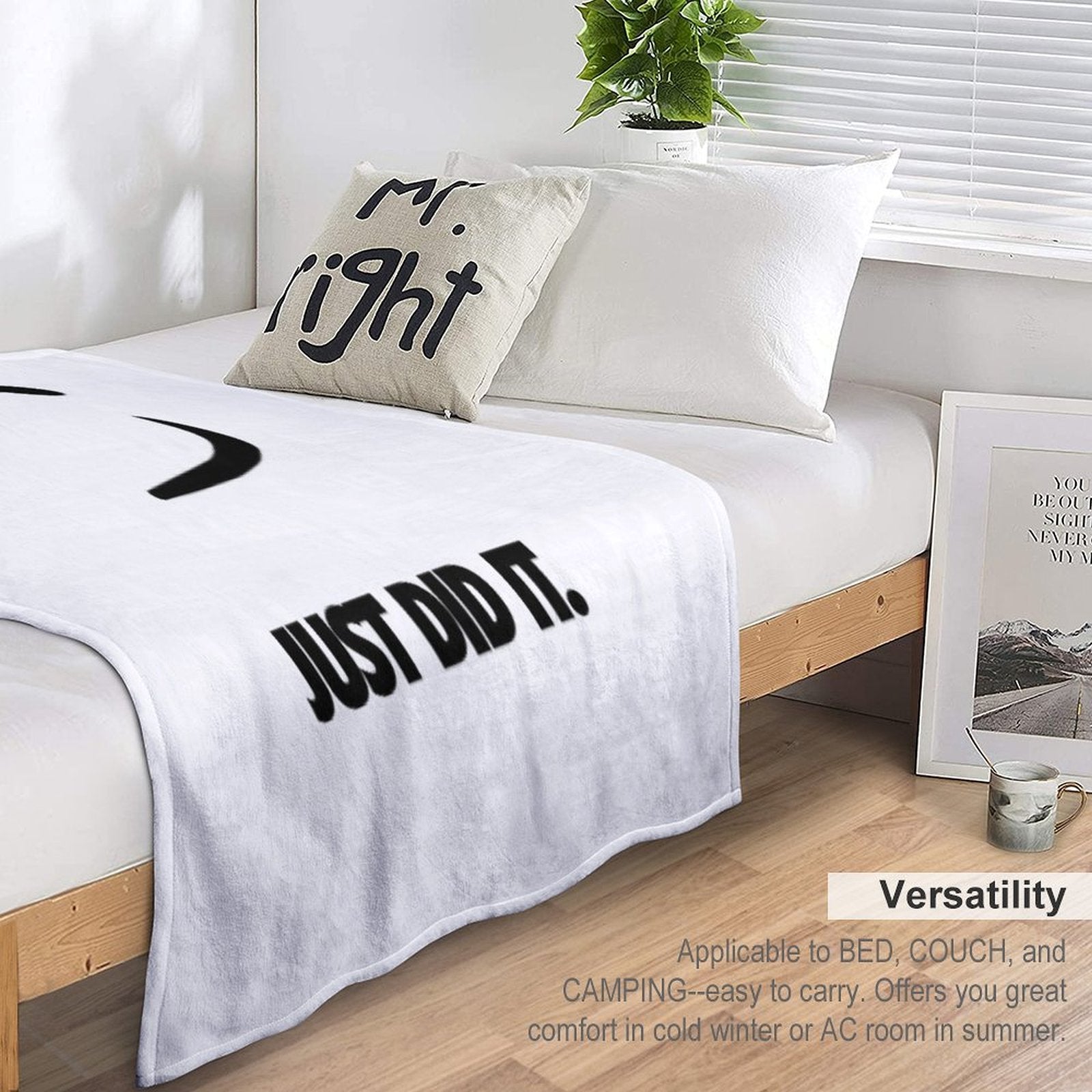 Nike Just Do It Parody - Just Did It.Emoji All-season Throw Blanket