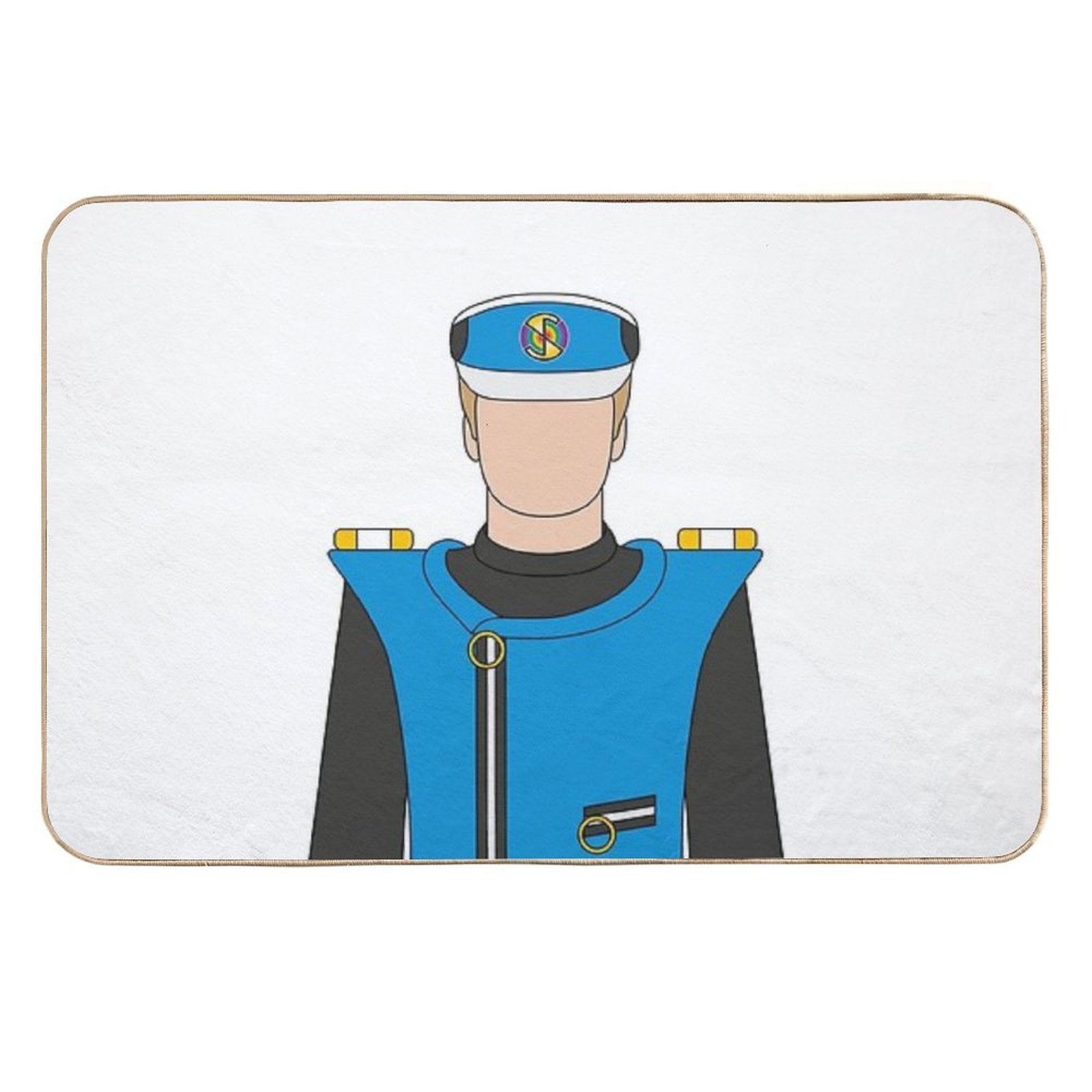 Captain Blue Icon  Dirt-Trapping Bath Mat